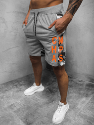 Spodenki dresowe męskie szare OZONEE JS/KS2583