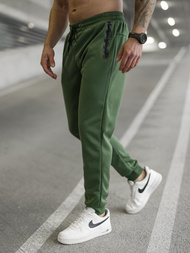 Spodnie dresowe męskie khaki OZONEE JS/17K1998/29