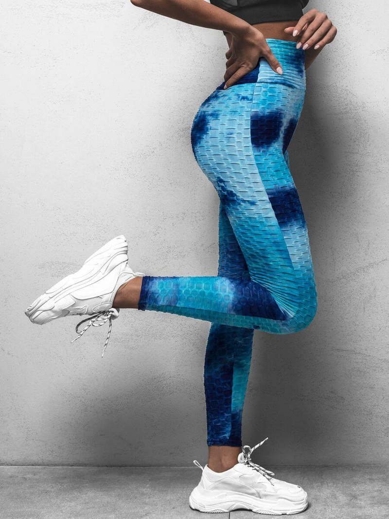 Legginsy damskie niebieskie OZONEE JS/YW88026Z
