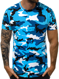 T-Shirt męski jasno-niebieski OZONEE JS/S807