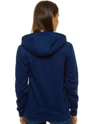 Bluza damska rozpinana z kapturem indygo OZONEE JS/W03/63Z