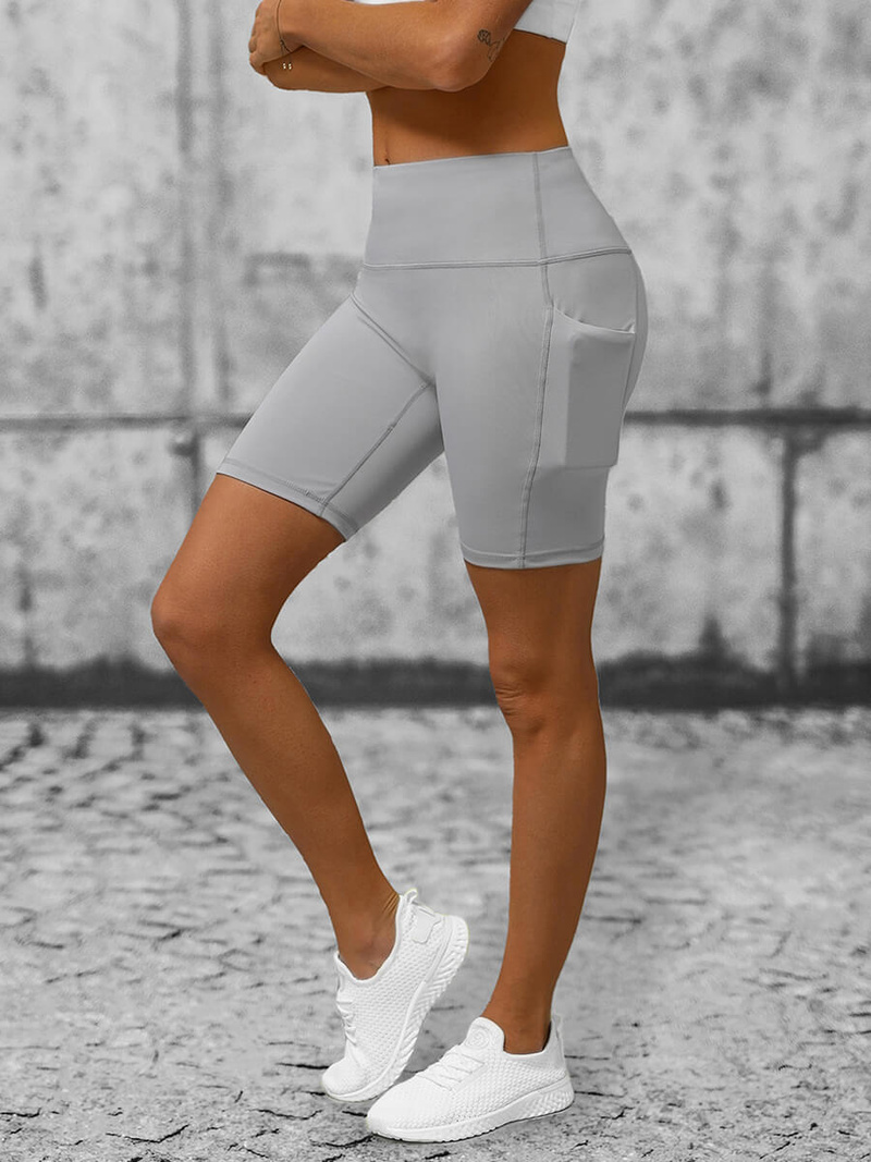 Legginsy krótkie damskie kolarki szare OZONEE O/YY9232A