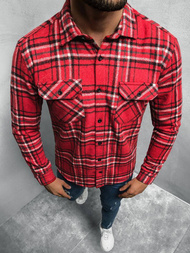 Сорочка чоловіча Червона OZONEE E/3901/3