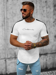 T-shirt męski biały OZONEE O/P1267