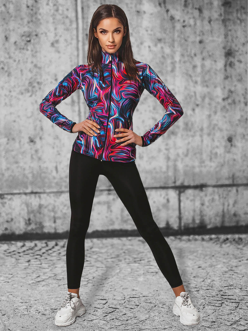 Жіночий спортивний костюм з двох частин Кольоровий OZONEE O/20452Z