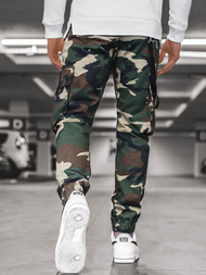 Штани чоловічі джоггери Камуфляжно-Зелені OZONEE O/11106