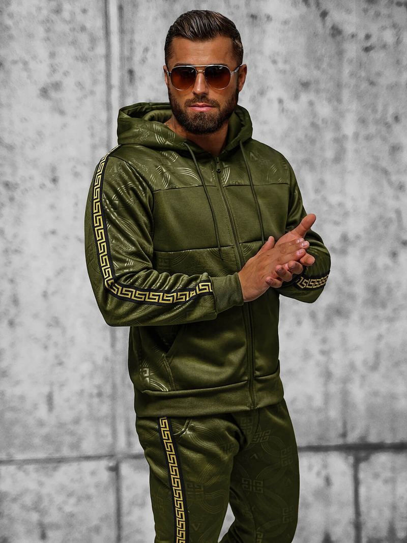 Чоловічий спортивний комплект Зелений OZONEE JS/3C555