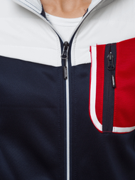 Куртка жіноча Бiло-Темно синiй OZONEE JS/KSW4006