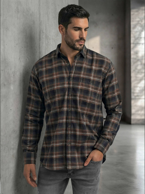 Cорочка чоловіча tемно-cиня OZONEE V/V177Z