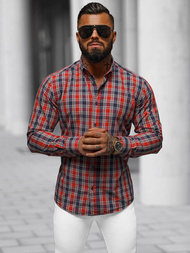 Сорочка чоловіча червона OZONEE O/V100