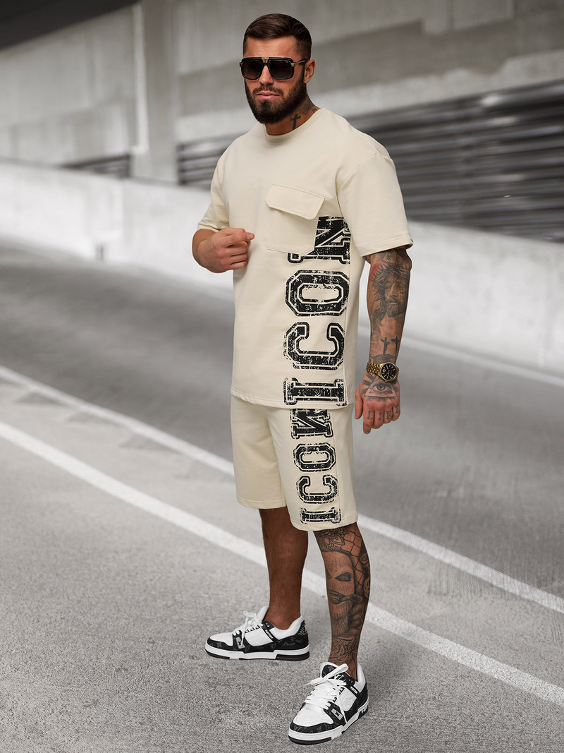 Чоловічий Cпортивний Kомплект Бежева OZONEE JS/27C6531/6