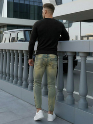 Spodnie jeansowe męskie slim fit niebieskie OZONEE O/EM8951Z