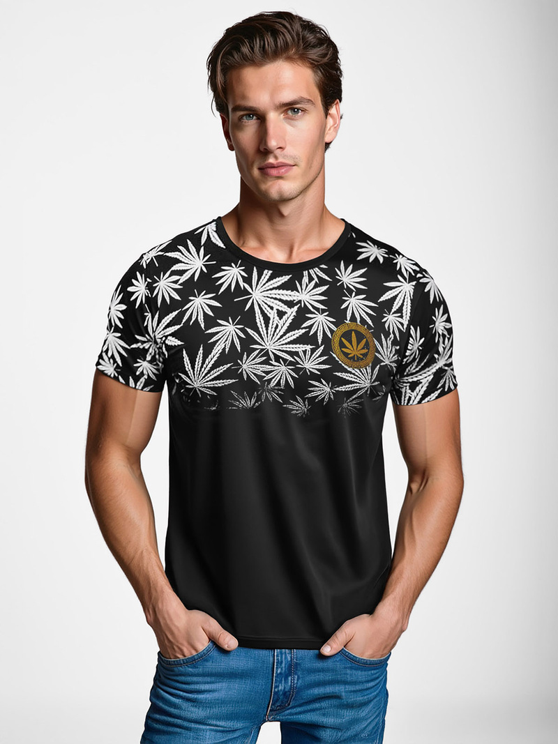 Футболка чоловіча Чорна OZONEE O/T133/3Z