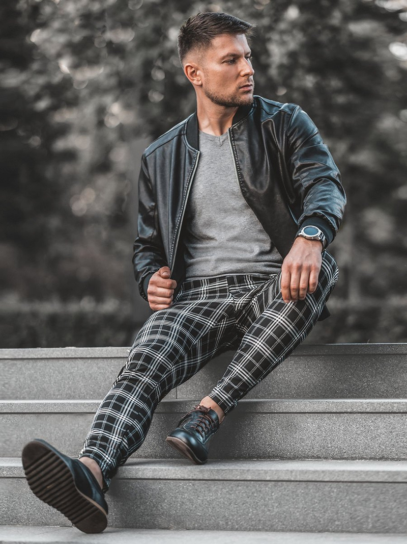 Sweter męski szary OZONEE TMK/YY03/3