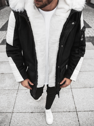 Куртка зимова чоловіча Чорно-Бiла OZONEE O/5832Z