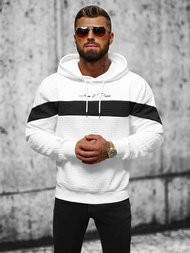 Толстовка чоловіча біла OZONEE JS/3B571