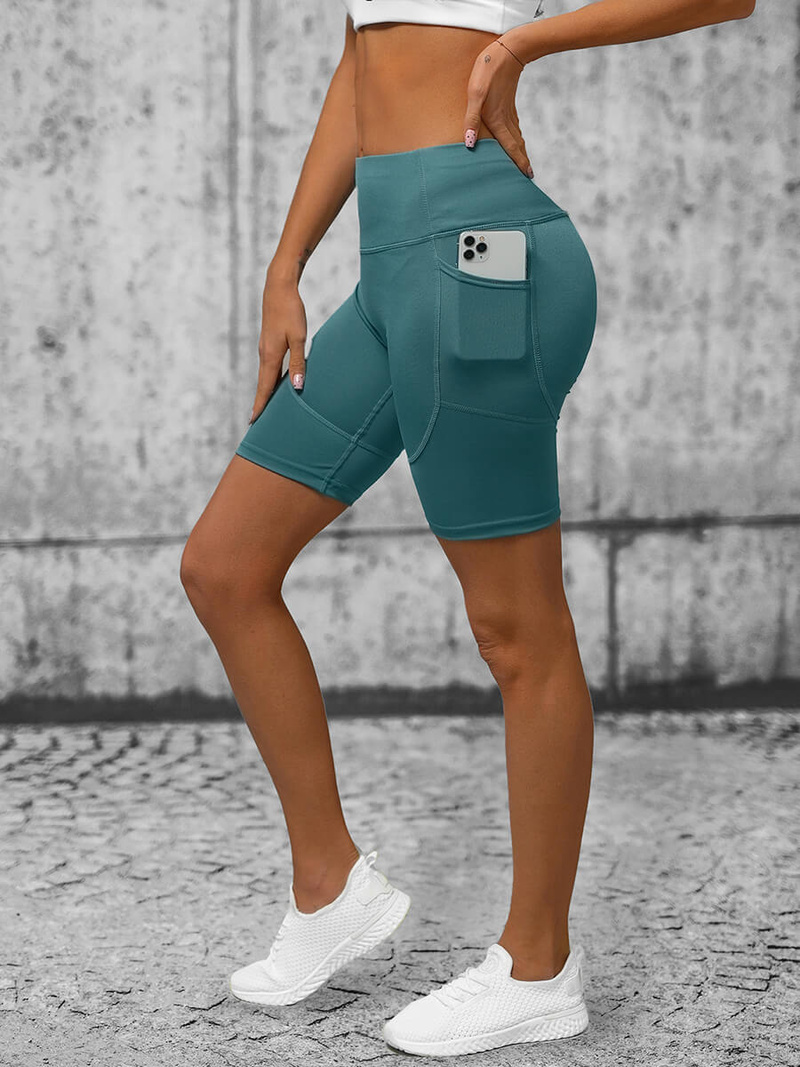 Legginsy krótkie damskie kolarki zielone OZONEE O/YY9251A