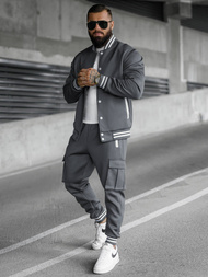 Komplet dresowy męski grafitowy OZONEE JS/27C6505/5Z