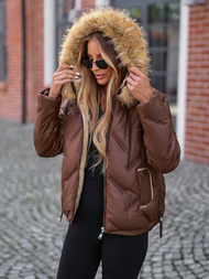 Куртка жіноча шоколад OZONEE JS/5M3331/158