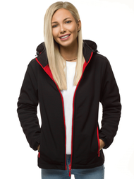 Куртка жіноча Чорно-Червона OZONEE JS/HH018/1/5