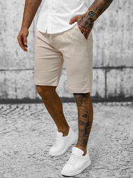 Spodenki męskie chino beżowe OZONEE O/P4052