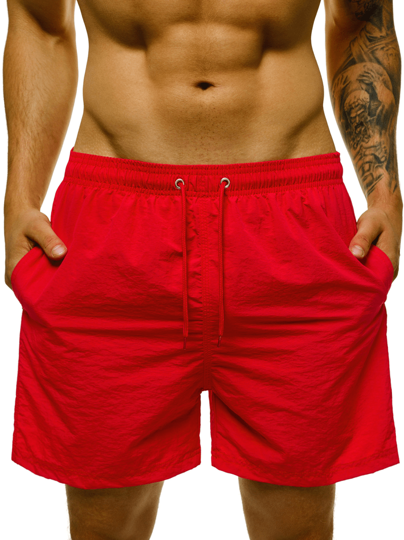 Spodenki kąpielowe męskie czerwone OZONEE O/YW07003/5