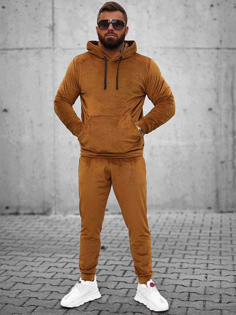 Спортивний костюм чоловічій Гiрчичний OZONEE O/12139