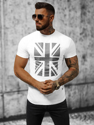 T-shirt męski biały OZONEE NB/3006Z