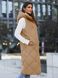 Стьобаний жіночий жилет Гiрчична OZONEE JS/5M3165/84