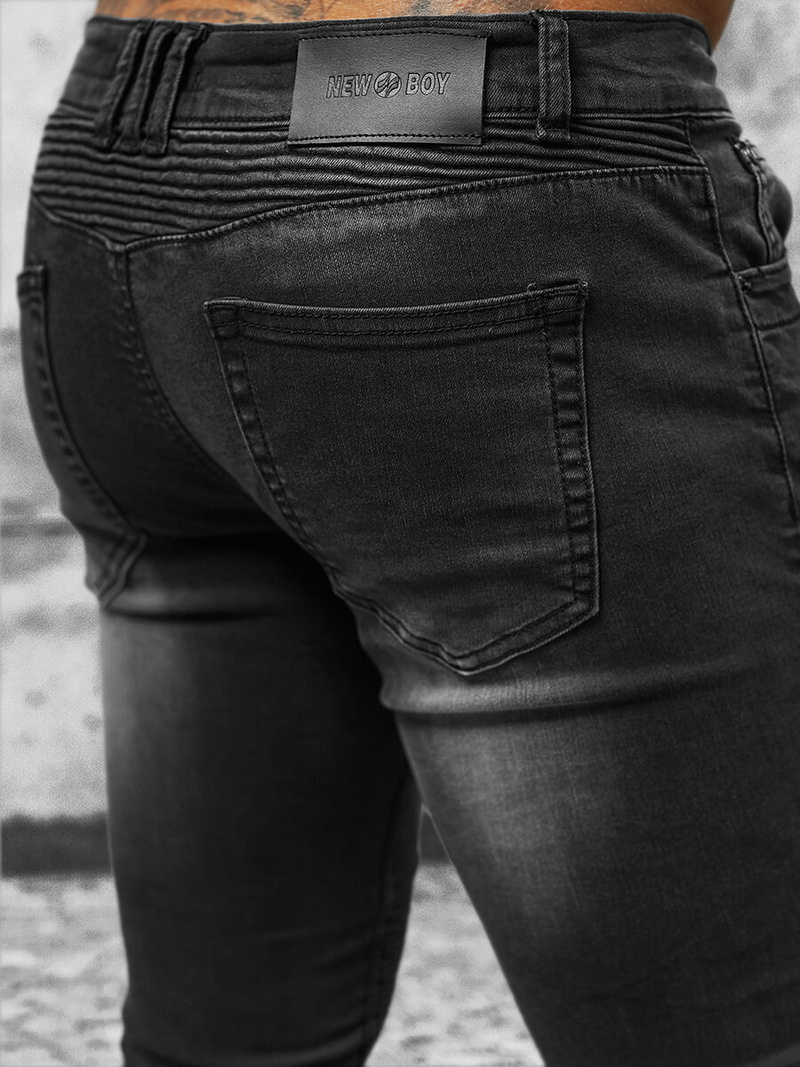 Spodnie jeansowe męskie szare OZONEE NB/MP0029GZ