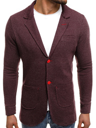 OZONEE mech/2043 marynarka bordowa