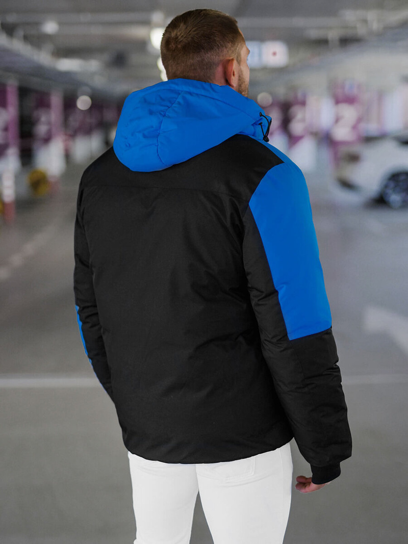 Kurtka zimowa męska niebieska OZONEE JS/91M9903/184