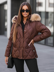 Куртка жіноча шоколад OZONEE JS/5M3226/158Z