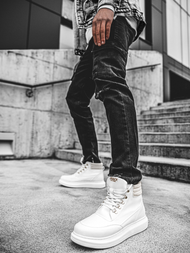 Sneakersy wysokie białe OZONEE KN/504