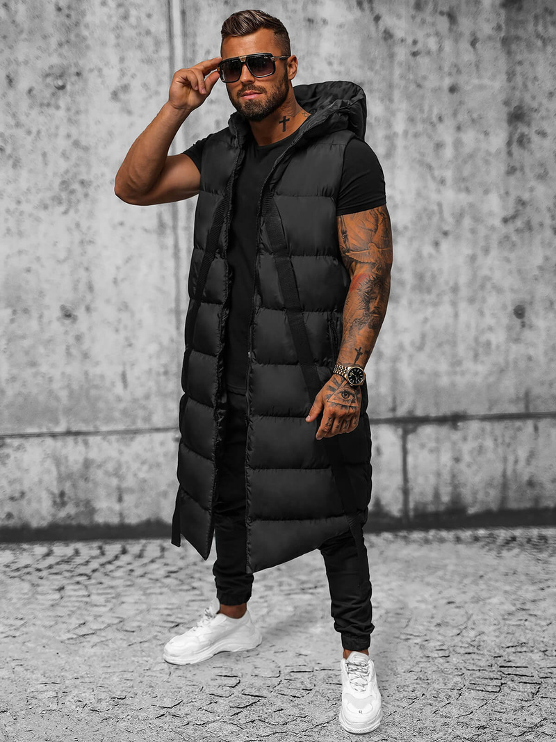 Безрукавка чоловіча чорна OZONEE O/M3201