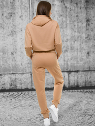 Komplet dresowy dwuczęściowy beżowy OZONEE O/12109