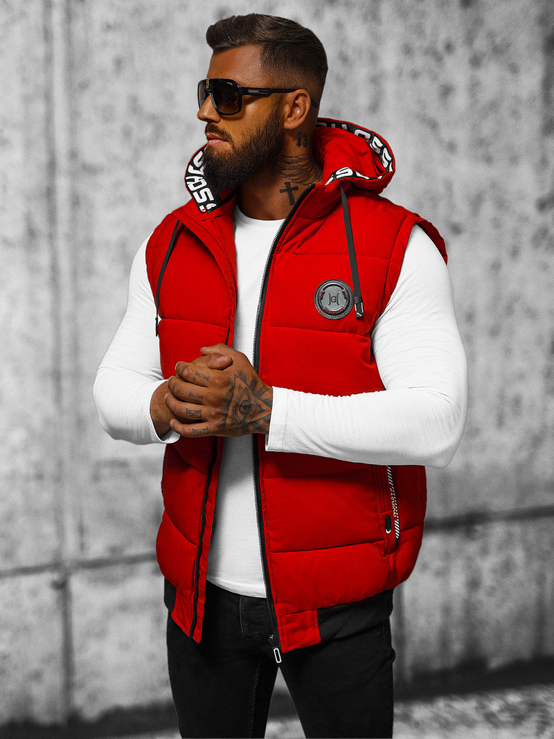 Безрукавка чоловіча червона OZONEE JS/84M3028/275