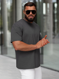 Футболка чоловіча графіт OZONEE JS/67T1298/5