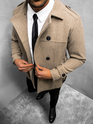 Пальто чоловіче Бежевий OZONEE O/5627