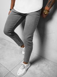 Spodnie jeansowe męskie szare OZONEE O/WE1045