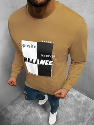 Bluza męska crewneck beżowa OZONEE B/21402023Z