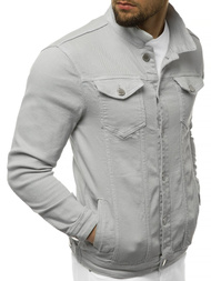 Kurtka jeans męska szara OZONEE G/620
