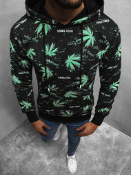 Bluza z kapturem męska czarna OZONEE O/BZ1001Z