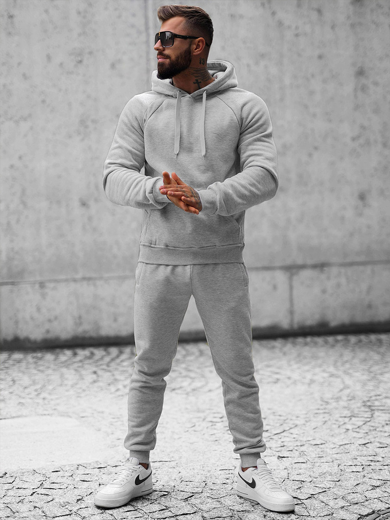 Komplet dresowy męski szary OZONEE JS/8C75/2