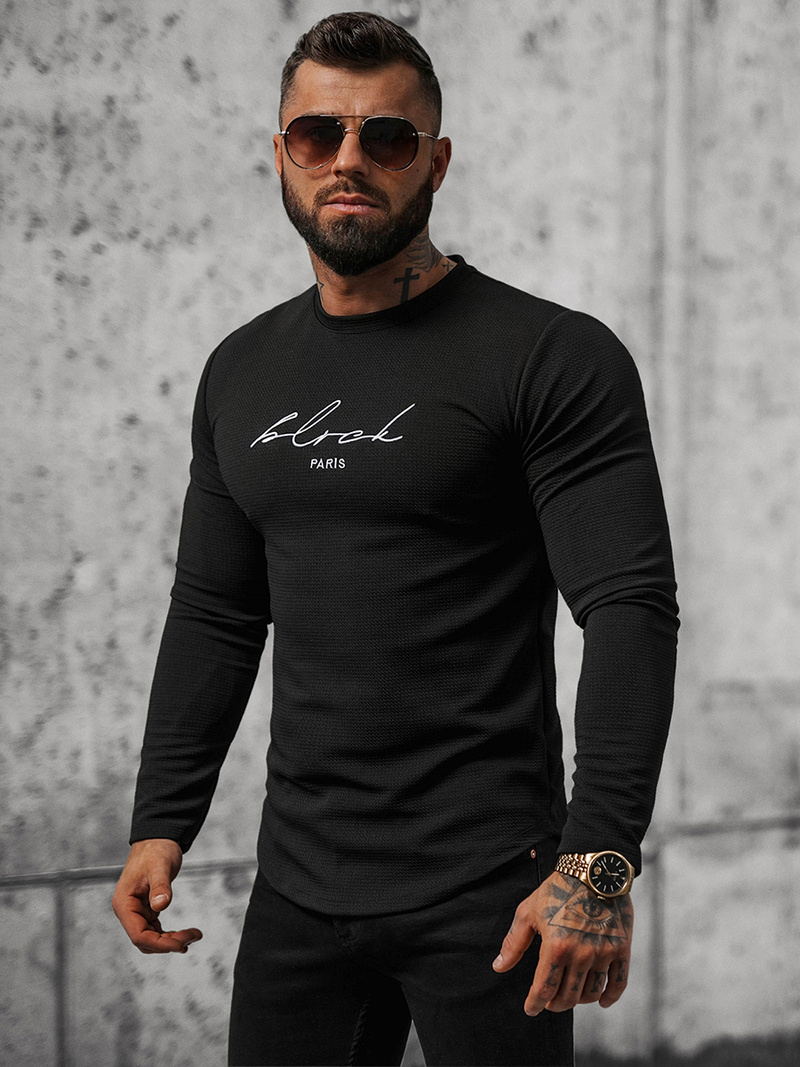 Bluza męska czarna OZONEE O/5930BZ