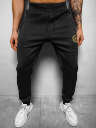 Штани спортивні чоловічі чорно-золотава OZONEE O/HM663