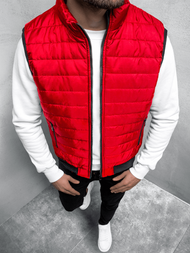 Kamizelka męska pikowana czerwona OZONEE JS/MY77