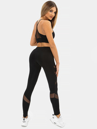 Komplet sportowy dwuczęściowy czarny OZONEE O/19548Z