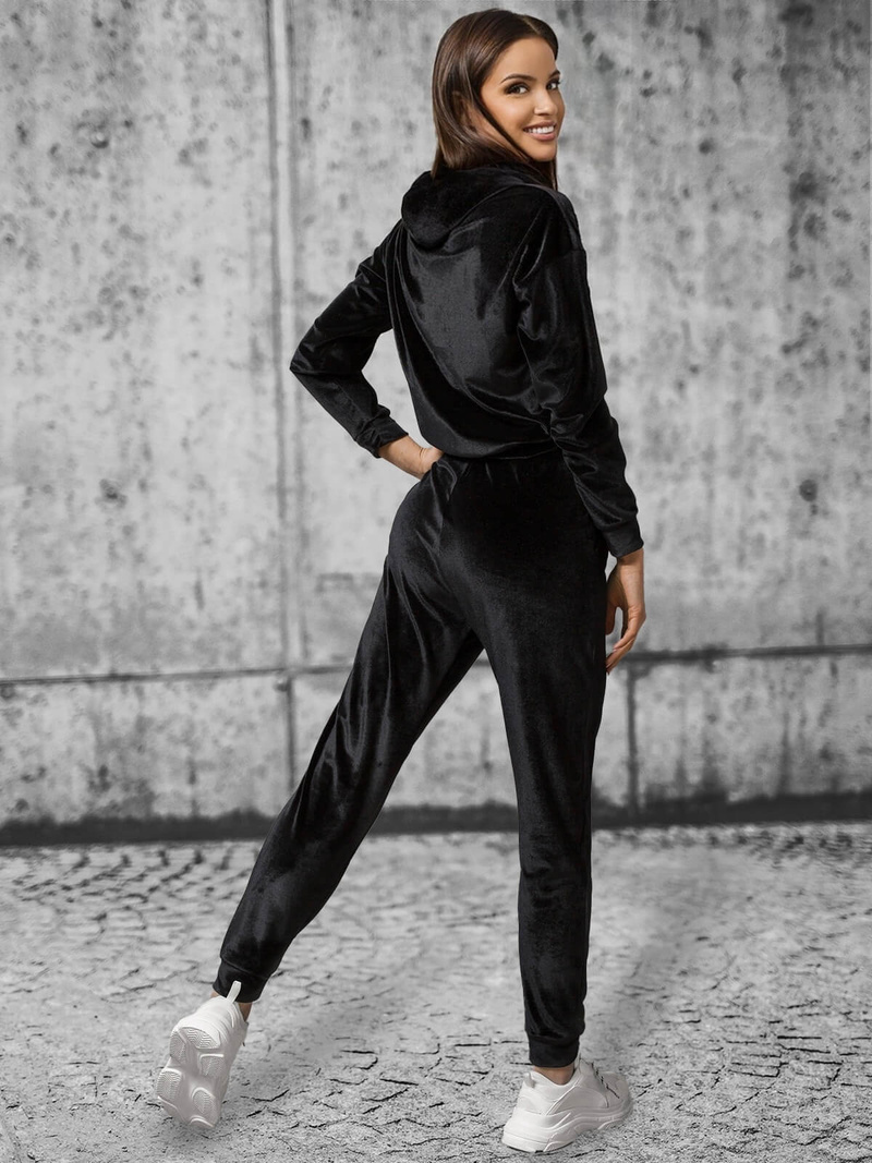 Жіночий спортивний костюм з двох частин Чорний OZONEE O/13121