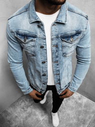 Куртка чоловіча джинсова Яскраво-Синя OZONEE O/3432